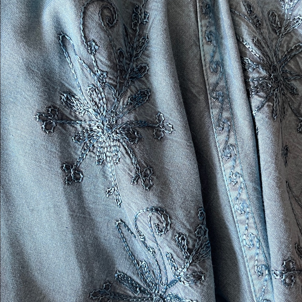 Advance Apparels Teal Embroidered Dress - Picture 9 of 11